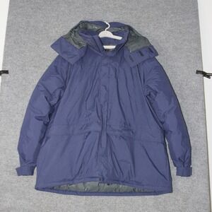 Marmot Down Parka Jacket Mens XXXL Blue Heavyweight Puffer Hooded Coat